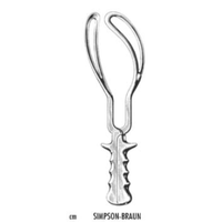 Obstetrical forceps Simpson - Braun 30.5 cm.
