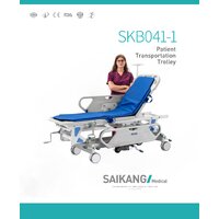 เตียงสำหรับขนย้ายผู้ป่วย รุ่น SKB041-1 (เบาะบาง 2cm.)