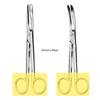 Scissors Mayo str. 17 cm. T/C (ตรง 6 3/4” ด้ามทอง)