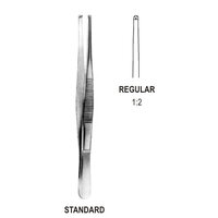 TISSUE FORCEP 1X2T 13cm