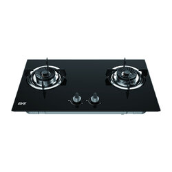 EVE เตาแก๊สฐานกระจกนิรภัยสีดำ FURY 2B