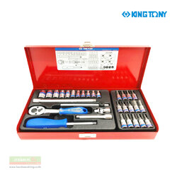 Kingtony บ๊อกชุด รู 1/4" NO.2531MR (31ตัว/ชุด)