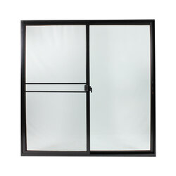 WindowAsia ประตูบานเลื่อน สีดำ (มุ้ง) ขนาด 200x205