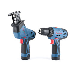 Dongcheng ชุด combo ไร้สาย 12V (สว่านไร้สาย+เครื่องเลื่อย) แบต 2 ก้อน [DCKIT02EK]