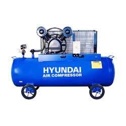 HYUNDAI ปั๊มลม 3.0HP 250L (2 ลูกสูบ) Hyundai +มอเตอร์ Mitsubishi 3.0HP 220V