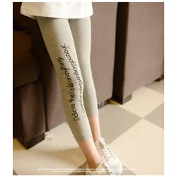 P30942พร้อมส่ง เลกกิ้งเด็กสีเทา แบบสี่ส่วน