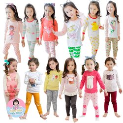 GL-6 ชุดนอนเด็กหญิง แขนยาวขายาว มีขนาด 1- 10 ขวบ