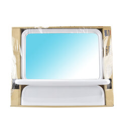 BERRY ชุดกระจกสี่เหลี่ยม 3 ชิ้น # 223 สีขาว