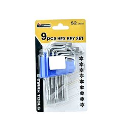 E-Mark ประแจหกเหลี่ยม (9ตัว/ชุด) T86214