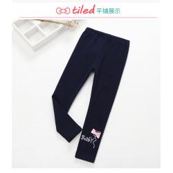 P30911พร้อมส่ง เลกกิ้งเด็กสีกรม