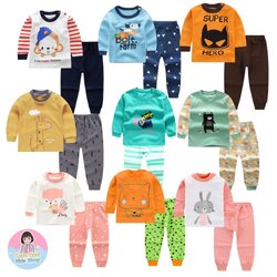 LBA-12 ชุดนอนเด็ก ชุดเด็กแขนยาวขายาวเด็ก มีขนาด 3 เดือน - 6 ขวบ