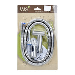 WS สายฉีดชำระสแตนเลส พร้อมสายยาว 1.20 ม. รุ่น-0490S