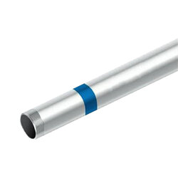 ท่อสังกะสี คาดน้ำเงิน 1" เกลียว มอก.