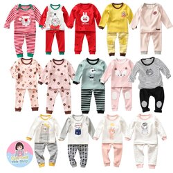 SZ-1 ชุดนอนเด็กแขนยาว ขายาว ผ้าเนื้อดี Slim fit ลายหมี กระต่าย มีขนาด 6 เดือน - 4 ขวบ