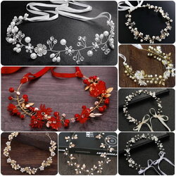 As1576- พร้อมส่งจากไทย มงกุฎดอกไม้ประดับตกแต่งโรเดียมชุบทองสวยหรู ดัดทรงได้ ปรับขนาดเข้าได้ทุกขนาดศรีษะ ใช้ประดับตกแต่งผมทั้งเด็กและผู้ใหญ่