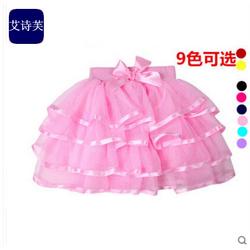 PSk1011 กระโปรงสีชมพู ฟูหลายชั้น พลิ้ว สีสวยหวานเหมือนแบบ