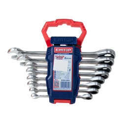 EMTOP ชุดประแจแหวนปากตาย8-19mm. ECSS10802