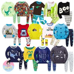 HUB-4 ชุดนอนเด็กชายแขนยาวขายาว