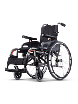 รถเข็นอลูมินัมอัลลอยด์คาร์ม่า KARMA รุ่น FLEXX (KM-8522) เบาะกว้างพิเศษ 20 นิ้ว รองรับน้ำหนักสูงสุด 130 กิโลกรัม เหมาะสำหรับ คนมีรูปร่างใหญ่, คนที่มีน้ำหนักมาก, คนไซร์ฝรั่ง, สูง ใหญ่ ของแท้ รับประกันศูนย์ไทย 5 ปี