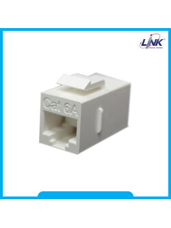 US-4007IL : CAT 6A In-Line COUPLER, Usable for Patch Panel - ตัวต่อสายตัวเมีย 2 ด้าน