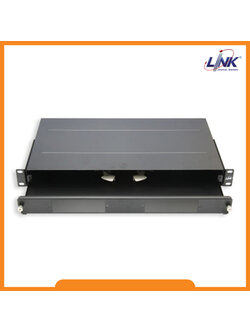 UF-2010A Fiber Optic Distribution Unit (FDU) 6-24F (2 Snap-In) Rack Mount Slide, 1U Depth 25 cm. Unload