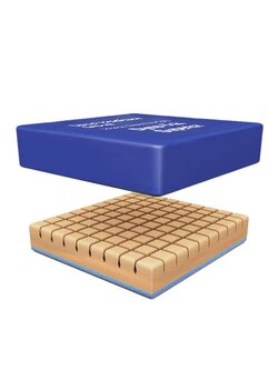 เบาะโฟมรองนั่งลดโอกาสการเกิดแผลกดทับ Dyna Tek Superior หนา 10 cm รับน้ำหนักได้ 127kg ผ้าคลุมเบาะกันน้ำ เหมาะสำหรับวีลแชร์ หรือเก้าอี้นั่งทั่วไป