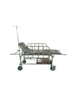 รถเข็นเปลหาม รถเข็นนอนเคลื่อนย้ายผู้ป่วย สแตนเลส PP037A (STRETCHER)