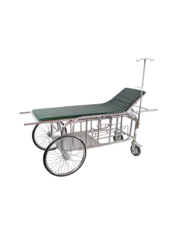รถเข็นเปลหาม รถเข็นนอนเคลื่อนย้ายผู้ป่วย สแตนเลส PP038A (STRETCHER)