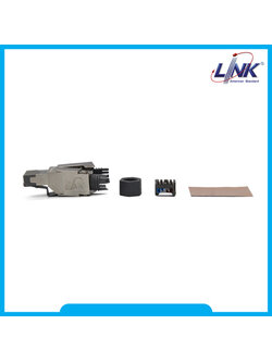 US-1071S : Shield CAT 6A RJ45 Modular PLUG- ตัวผู้ Field Terminated