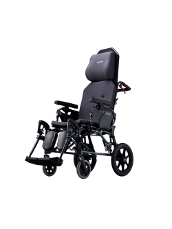 รถเข็นปรับเอนนอนได้ อลูมินัมอัลลอยด์ KARMA รุ่น MVP502 (WheelChair KARMA MVP502) ปรับนอนได้ 170 องศา ถอดชิ้นส่วนได้ ที่วางแขนยกเปิดได้ ครอบคลุมทุกการใช้งาน + แถมฟรี สายคาดลำตัวกันตก ของแท้ รับประกันศูนย์ไทย 5 ปี (รุ่นยอดนิยม)