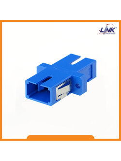 UF-0055SM SC Fiber Optic Simplex Adapter, Single-mode, Ceramic Sleeve, PBT Housing