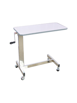 โต๊ะคร่อมเตียงสแตนเลส ขอบยาง PS39