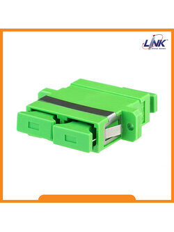 UF-0066SM/APC SC/APC Fiber Optic Duplex Adapter, Single-mode, Ceramic Sleeve, PBT Housing