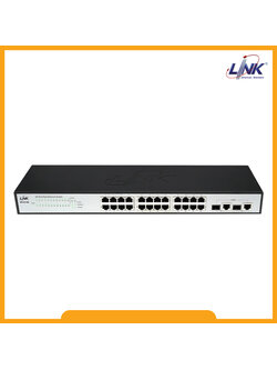 PF-0126 Switch 26-Port Fast Ethernet, 24 FE + 2 GE/SFP Combo, Auto MDI/MDIX