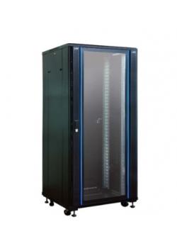 Link 19” Tempered Glass Rack 27U, (60 x 60 x 140 cm.) Black