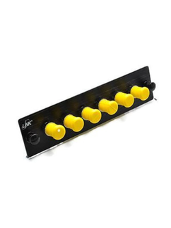 UF-2188SM Fiber Optic 6 FC Snap-In Adapter Plate (SM & MM.)