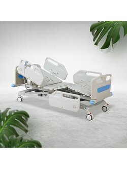 เตียงผู้ป่วยปรับไฟฟ้า 4 ฟังก์ชั่น (ราวปีกนก) มีแบตเตอรี่สำรองไฟฟ้าในตัว + แถมพิเศษ ฟูกที่นอน 4 ตอน + ชุดผ้าปูที่นอน ปลอกหมอน + ผ้ายางกันเปื้อน