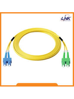 UFP966D26-03 Fiber Optic SC-SC Patch Cord OS2, Duplex Single-mode, (2.0 mm Jacket)/UPC-APC, Lengths 3 m.