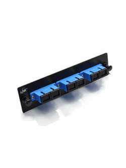 UF-2166SM Fiber Optic 3 SC Duplex Snap-In Adapter Plate (SM & MM.)