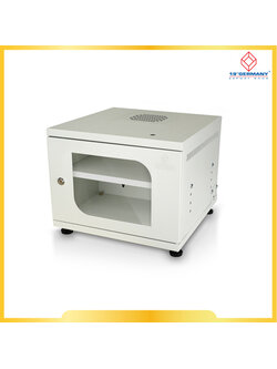 19” GERMAN MINI STEEL BOX w/Shelf (Gray) (สีเทาอ่อน) 40 x 40 x 30