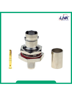 UC-0036 BNC JACK RG 6, Bulkhead, CRIMP Type คีมบีบแน่น UC-8116