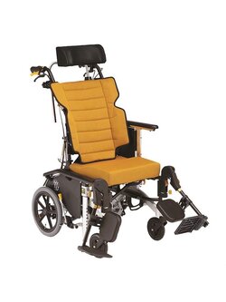 รถเข็นปรับเอนนอน แบรนด์ญี่ปุ่น Matsunaga Wheelchair (車いす) รุ่น MHCR3D พับได้ พกพาสะดวก ถอดชิ้นส่วนได้ นั่งสบาย ดีไซด์สวย