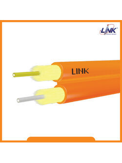 UFC9202LSZH F.O. Zipcord 3.0 mm 2 Cor, SM 9/125um, LSZH-FR, OS2 SINGLEMODE Yellow Jacket 2,000M.