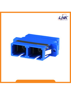 UF-0066SM SC Fiber Optic Duplex Adapter, Single-mode, Ceramic Sleeve, PBT Housing