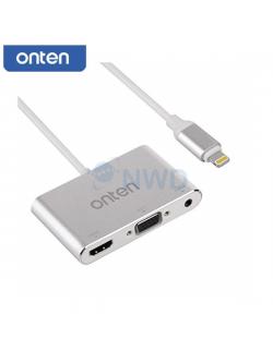 ตัวแปลงสัญญาณ OTN-7585C (Lightning to HDMI VGA Audio Adapter)