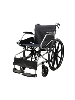 รถเข็นอลูมินัมอัลลอยด์โซม่า SOMA รุ่น SM 150.3 F24 (WheelChair SOMA 150.3 F24) ล้อหลังใหญ่ เหมาะแก่การเดินทาง น้ำหนักเบา แข็งแรงทนทาน ของแท้ รับประกันศูนย์ไทย 1 ปี
