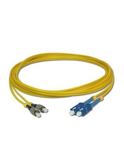 UFP968D36-03 Fiber Optic SC-FC Patch Cord OS2 9/125 μm, Duplex Single-mode, (3.0 mm Jacket)/UPC-APC, Lengths 3 m.