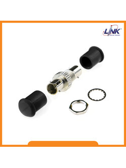 UF-0044 ST Fiber Optic Adapter, Multi-mode Coupling, PB Sleeve, Metal Housing