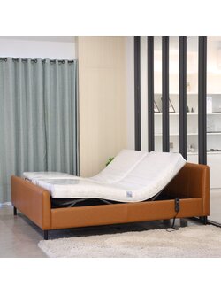 เตียงนอนเพื่อสุขภาพปรับไฟฟ้า PRIMERO DUAL BED สำหรับ 2 ท่าน ขนาด 6 ฟุต (3+3 Ft) + พร้อมที่นอนสุขภาพยางพาราแท้ + หมอนยางพารา + ชุดผ้าปูที่นอน