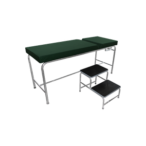 เตียงตรวจโรค พร้อมบันได้ขึ้นเตียง ที่ รพ. ใช้